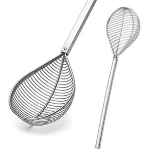 Crisalide® Colapomodoro in Alluminio Pressofuso - Manico 73 cm, Coppa da 26 cm - Utensile Professionale per Estrarre Pomodori e Alimenti