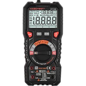 Irfora HT118E Multimetro digitale Auto Range Multimetro 20.000 conteggi True RMS Misurazione tensione AC/DC e corrente Resistenza acità Frequenza Temperatura Continuità Duty MAX/MIN Misurazione