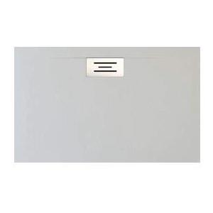 LOGA, S.L. EUROPOLIESTER LOGA PIATTO DOCCIA RESINA E CARICHI MINERALI DESAGUE LATERALE (200 X 80, GRIGIO CHIARO)