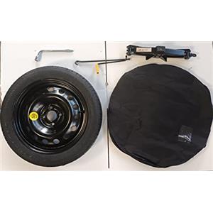 D'ANGELO 1988 KIT RUOTINO DI SCORTA 16 125/80 R16 COMPATIBILE CON OPEL CORSA 4 FORI (prima di 2019), ADAM, MERIVA, AGILA, FIAT GRANDE PUNTO, PUNTO EVO CON CRIC, CHIAVE E SACCA