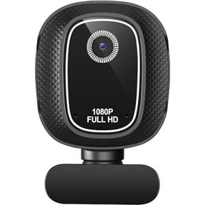 QOXEZY Webcam 4K compatibile con USB-C con copertura per la privacy scorrevole per team Zoom Meet Streaming e comunicazione remota (1080)