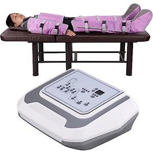 Generic Macchina pressoterapia a compressione sequenziale per massaggio linfatico completo del corpo perdita di peso - Macchina massaggiatrice a compressione d'aria tuta 16 gasbag