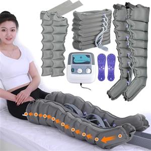 Generico Presso Terapia Gambe Linfodrenante, 8 Camere Pressoterapia Linfodrenaggio per Casa, Pressoterapia Linfodrenaggio Total Body Con Funzione Di Cronometraggio (2gambe+2braccia+vita)