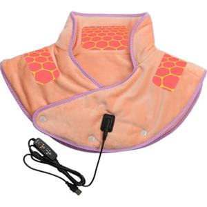 Generico Termoforo Cervicale E Spalle Schiena - Scialle Riscaldato Usb, Termoforo Termico Cervicale Elettrico Sicuro Per La Pell, Fascia Per Collo E Spalle A Riscaldamento Rapido, Riscaldabile In Microonde