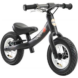 BIKESTAR 2-in-1 Bicicletta senza pedali 2-3 anni per bambino et bambina | Bici senza pedali bambini con freno 10 pollici sportivo | Nero