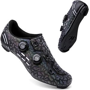 Hixingo Scarpe da Ciclismo Uomo Strada,Scarpe da Mountain Bike per Bici da Strada,Scarpe MTB Donna Road SPD Scarpe da Ciclismo da Bici Spin Compatibile con Le Scarpe da Peloton