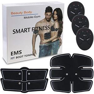 BEAUTY BODY MOBILE GYM Smart Fitness EMS, Elettrostimolatore Mobile-Gym per Muscoli Addominali e Muscoli di Gambe e Braccia 6 modalità di funzione 10 Gradi d'intensità Senza Fili