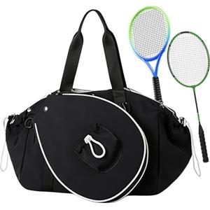 Generico Borsa Da Tennis - Borsa Impermeabile Per Riporre Le Racchette, Borsone Sportivo Con Tasca Frontale Rimovibile, Organizer Da Viaggio Per Atletica In Nylon Poliestere | Borse Per Attrezzi Multiuso