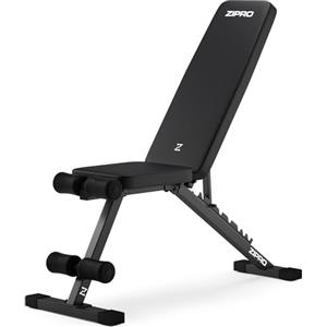 ZIPRO Panca Palestra Multifunzione Pesi Addominali Regolabile Fitness Schienale 7 Livelli Seduta Inclinabile Declinabile Robusta 300kg Banco Allenamento Domestico Casa Full Body - Stride Nero