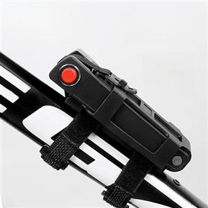 Serenophile Lucchetto pieghevole per bicicletta, portatile, con combinazione in lega, per bicicletta, mountain bike e scooter elettrico, cavo antifurto compatto