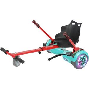 Genérico Sedile per hoverboard, accessorio per hoverboard - accessorio per sedile scooter | fissaggio per sedile kart con lunghezza regolabile per monopattino da bilanciamento 6,5
