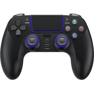 Baigeda Controller di gioco wireless per PlayStation 4 Bluetooth Gamepad di ricambio per PS4 Slim/Pro e Windows PC ricaricabile portatile a doppia vibrazione Joystick da gioco Joypad remoto con funzione turbo