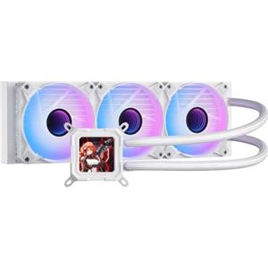 darkFlash DV360S All-in-one Liquid CPU Cooler, 3,2 pollici schermo LCD con risoluzione 320 * 320, ARGB Sync, PWM Ventole 360mm Radiatore, CPU PC Aio Cooler compatibile con Intel 1851/1700, AMD AM4/AM5
