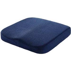 Surwin Cuscino Memory Foam Sedia per Sedersi, Colore Solido Cuscino Antidecubito Ciambella Cuscino Ergonomico Sedia Ufficio per Alleviare Dolore alla Schiena (40x40x6cm,Blu Navy)