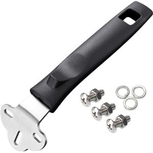 Llazsybz Manico per Pentola con Viti M6x14mm Adattatore a 3 Fori per Viti Manico di Ricambio Universale per Padelle, Padelle, Wok, Pentole da 16 Cm