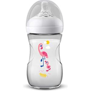 AVENT Philips Avent Biberon Natural anti-colica, 260ml, Fenicotteri SCF070/21
