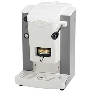 FABER COFFEE MACHINES | Modello Slot Plast | Macchina caffe a cialde ese 44mm | Pressacialda in ottone regolabile (GRIGIO | BIANCO)