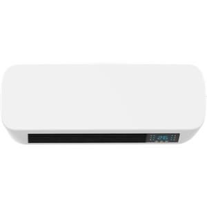 BRICOZONE Termoventilatore Ceramico Da Parete 2000W Con Telecomando Timer Programmabile Display LED Protezione IP22 Termostato Regolabile Riscaldamento Rapido Per Bagno Camera E Ufficio