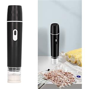 Garosa Pompa d'aria elettrica 4-5,2V 2,5W vuoto -50 a 60 kPa, estrattore sottovuoto portatile per alimenti, piccolo compressore elettrico per sigillare sottovuoto, dispositivo compatto nero