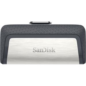 SanDisk Drive USB Ganda Ultra Tipe-C 256 GB unità flash USB USB Type-A / USB Type-C 3.2 Gen 1 (3.1 Gen 1) Grigio, Argento