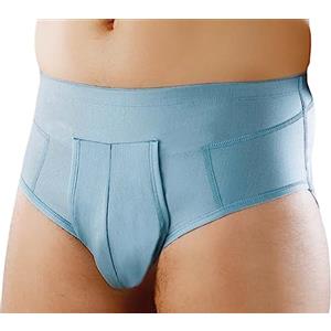 ORIONE Slip Elastico Confort Art. 515 Azzurro per Ernia Inguinale - Taglia 7 (101-105 cm) con Massima Traspirabilità e Comfort