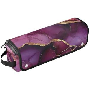 KLL Hot Hair Tools Borsa da viaggio e tappetino resistente al calore Custodia per il trasporto di ferro arricciacapelli piatto organizer impermeabile per strumenti caldi, ferro arricciacapelli, ferro da