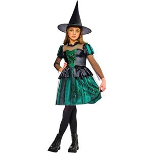 Rubie's Rubies Costume ufficiale WB Wizards of Oz, strega malvagia dell'ovest, per bambini, taglia 5-6 anni