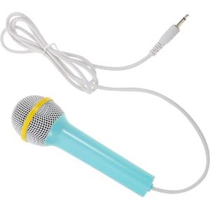 Hohopeti Microfono per Bambini Jack 3,5mm, Microfono Giocattolo Portatile Amplificazione Integrata, Materiale Plastico e Metallo, per Educazione Precoce e Giochi All'aperto