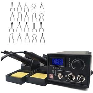 Mingfuxin Pyrography Machine 220 V/60 W - Set per la combustione del legno di zucca con 20 penne per punta filettata per pirografia