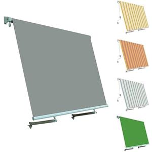 TENDEEVOLUTION Tenda da Sole per Esterno a Caduta con Braccetti da 50 cm Tempotest Parà o PVC, Personalizzabile, Tenda a Rullo Motorizzata o Manuale con Staffe di Supporto e Mantovana (L. 300 cm X H. 260 cm)