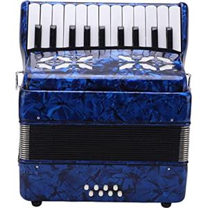 XUXHOU Fisarmonica a 22 Tasti, 8 Bassi, Strumento Musicale in Celluloide, Giocattolo per Spettacoli Home Stage, Eccellente qualità del Suono, Design Standard, Prestazioni Semplici e Flessibili,