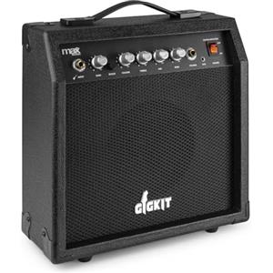 Max Gigkit - Mini amplificatore per chitarra da 40 Watt, amplificatore per chitarra elettrica con impugnatura e attacco per cuffie, ingresso audio line-in, amplificatore per chitarra, compatto e
