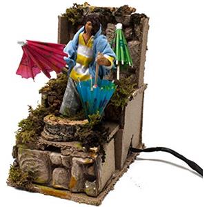 Joy Christmas Pastore per Presepe in Movimento 14 cm x 9 cm L'Ombrellaio 50604
