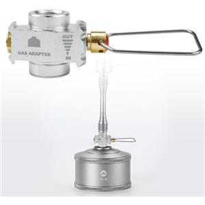 Erzekrim Gas Canister Refill Adattatore cartuccia gas adattatore adattatore di ricarica gas butano valvola a vite adattatore fornello da campeggio adattatore (adattatore - A)