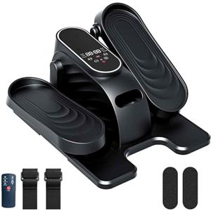 Qtiice Allenatore ellittico sotto tavolo con 15 livelli di velocità, elettrico con telecomando. Silenzioso e portatile, base antiscivolo, ideale per casa, ufficio, ufficio e anziani