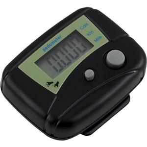 Generic Pedometro da passeggio - 5 x 4 cm, monitoraggio della distanza di esercizio, contatore di passi LCD, dispositivo di monitoraggio dei registri | fitness accurato, strumento portatile di