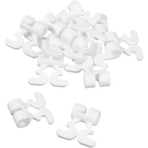 Spalding AC 83565 - Ganci per Rete da canestro, incolore, Bianco (Bianco), Nessuna