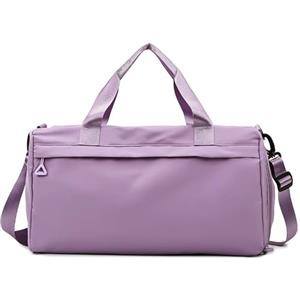 SSDH Borsone Palestra Donna,Borsa Sportivo con Scomparto per Scarpe e Tasche Bagnate Impermeabili,Borse da Viaggio Borsone Weekend Duffel per Sport Fitness Piscina (Blu)