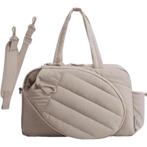 Generico Borsa Tennis - Nylon 48x19x31cm | Borsone Donna Con Scomparto Scarpe | Organizzatore Sportivo Leggero Attrezzatura Per Pendolarismo Campo Viaggi Fine Settimana