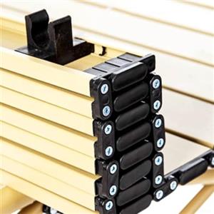 Eawfgtuw 4 clip di riparazione per tavolo da campeggio per tubo rotondo da 0,9 cm, morsetto pieghevole in plastica, morsetto scorrevole per carrello di carro, parte di ricambio per fissaggio desktop