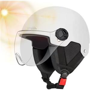 Lainiaoly Casco per Scooter Elettrico,Casco Bici Fresco | Cappello Protettivo Anti UV Traspirante con Protezione Orecchie per Ciclismo - Skateboard Uomini Bambini Adulti