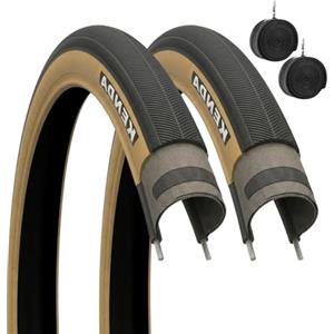 Kenda 2 COPERTONI BICI CORSA KENDA 700 X 28 C + CAMERE PNEUMATICI NERO PARA BICI CITY BIKE TREKKING 28 X 1 5/8 X 1 1/8