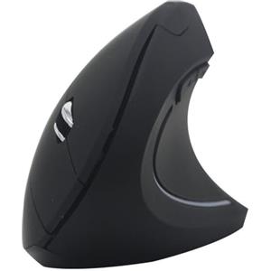 Generic Mouse ottico ergonomico senza fili, ricaricabile, verticale, 2,4 G, senza fili, per sollievo, silenzioso per computer portatile, nero