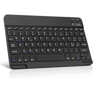 WINCHKING Bluetooth Tastiera per Tablet, Tastiera wireless ultrasottile, Keyboard sottile e leggera per iPad, Android Samsung Tablet, Xiaomi Redmi Pad, Huawei, Lenovo Teblet, Nero