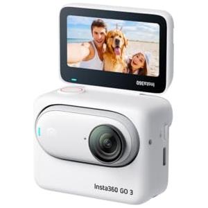 Insta360 GO 3 (64GB) - Action cam piccola e leggera, versatile e portatile per i POV. Montala ovunque, Stabilizzazione, Action Pod multifunzionale, cam impermeabile per ogni sport, viaggio e Vlog