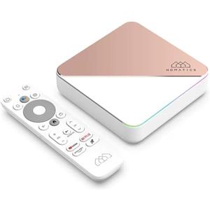 Genérico HOMATICS R Box R 4K Plus Android TV 11 Certificato | 4GB LPDDR4 RAM + 32GB eMMC ROM | Amlogic S905X4 Quad-Core | 4K HDR | Wi-Fi 6 | Ethernet Gigabit | G.Ogle TV | Controllo vocale