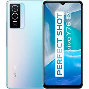 vivo Y76 smartphone senza contratto, Telefono cellulare 5G dual SIM con batteria da 4100 mAh, 8 GB + 256 GB， Android 11, Fotocamera principale 50 MP, FastCharge a 44 W