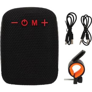 ANGGREK Altoparlante Bicicletta Bluetooth Impermeabile, Coppia Stereo TWS | Custodia in tessuto resistente, Radio FM e lettore MP3 integrati, Batteria ricaricabile inclusa, Ideale per sport all'aperto