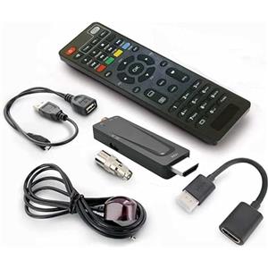 ANFEL Decoder DVB-T2 HD Dongle NANO T265 Ricevitore Digitale Terrestre, Full HD, H265 HEVC, 10 Bit, FTA, HDMI, Sensore IR, Supporto USB Media Player, Telecomando Universale 2in1, Main 10