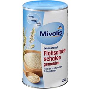 Mivolis Semi di psillio macinati - Ricco di fibre di alta qualità - ad alta capacità - 250 g